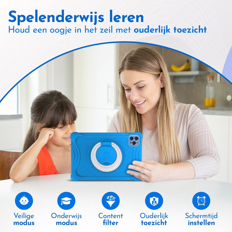 Load image into Gallery viewer, 10.1" Kindertablet Deluxe kindertablet in 1 tablet kleur - valbestendig en educatief voor kinderen – Bon Bon