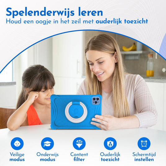 10.1" Kindertablet Deluxe kindertablet in 1 tablet kleur - valbestendig en educatief voor kinderen – Bon Bon