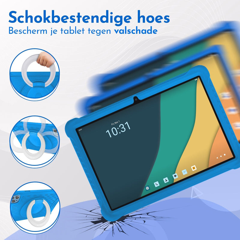 Load image into Gallery viewer, 10.1" Kindertablet Deluxe kindertablet in 1 tablet kleur - valbestendig en educatief voor kinderen – Bon Bon
