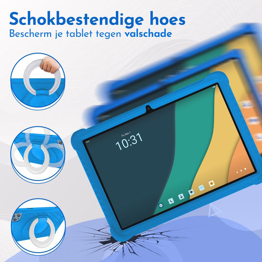 10.1" Kindertablet Deluxe kindertablet in 1 tablet kleur - valbestendig en educatief voor kinderen – Bon Bon