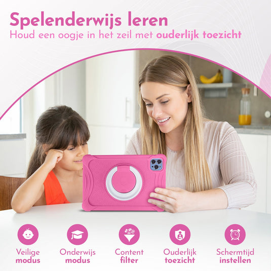 10.1" Kindertablet Deluxe kindertablet in 1 tablet kleur - valbestendig en educatief voor kinderen – Bon Bon