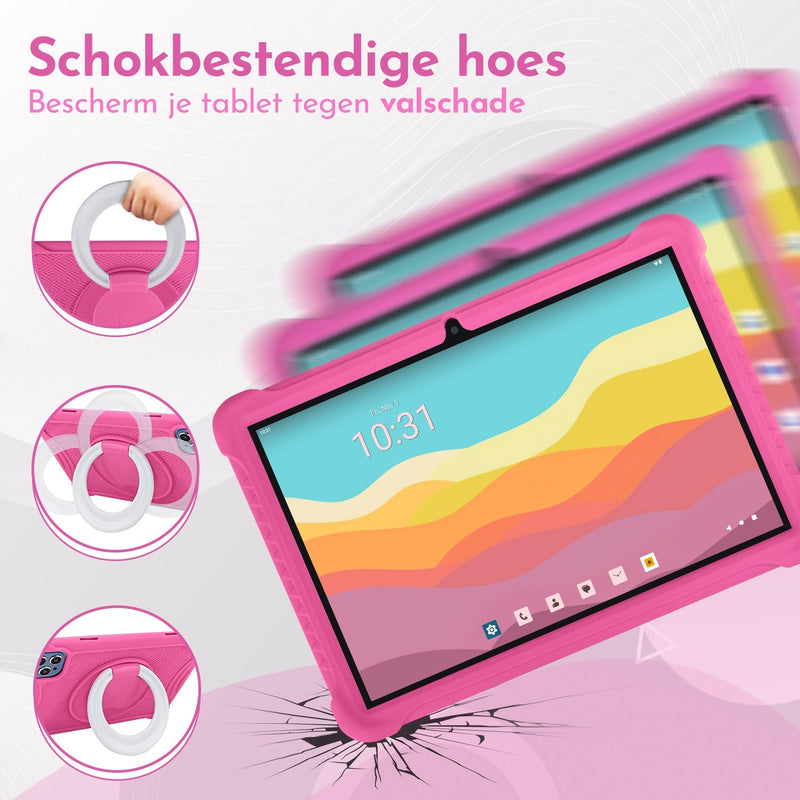 Load image into Gallery viewer, 10.1" Kindertablet Deluxe kindertablet in 1 tablet kleur - valbestendig en educatief voor kinderen – Bon Bon