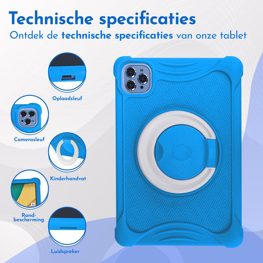 10.1" Kindertablet Deluxe kindertablet in 1 tablet kleur - valbestendig en educatief voor kinderen – Bon Bon