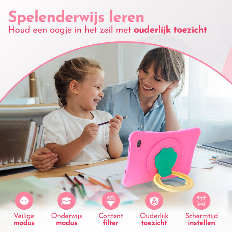Load image into Gallery viewer, 10.1" Kindertablet Pro kindertablet in 1 tablet kleur - valbestendig en educatief voor kinderen – Bon Bon