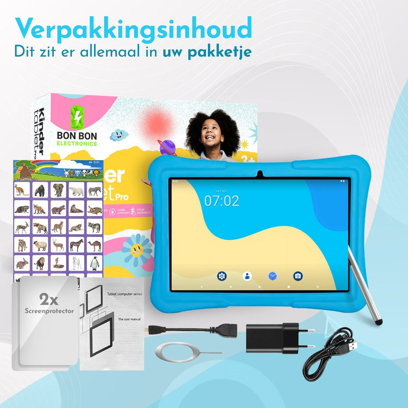Load image into Gallery viewer, 10.1" Kindertablet Pro kindertablet in 1 tablet kleur - valbestendig en educatief voor kinderen – Bon Bon