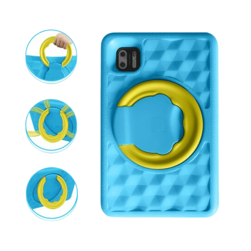 Load image into Gallery viewer, Beschermhoes voor 8" Kindertablet Mini kindertablet in Blauw kleur - valbestendig en educatief voor kinderen – Bon Bon