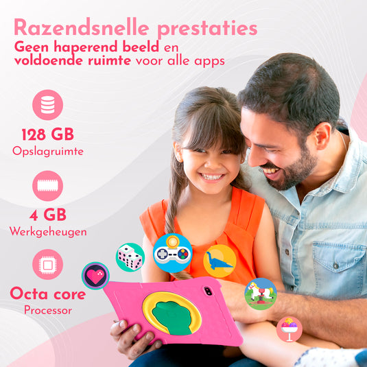 10.1" Kindertablet Pro - Roze