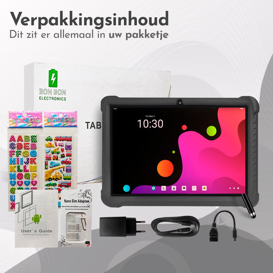 10.1" Kindertablet Deluxe - Zwart