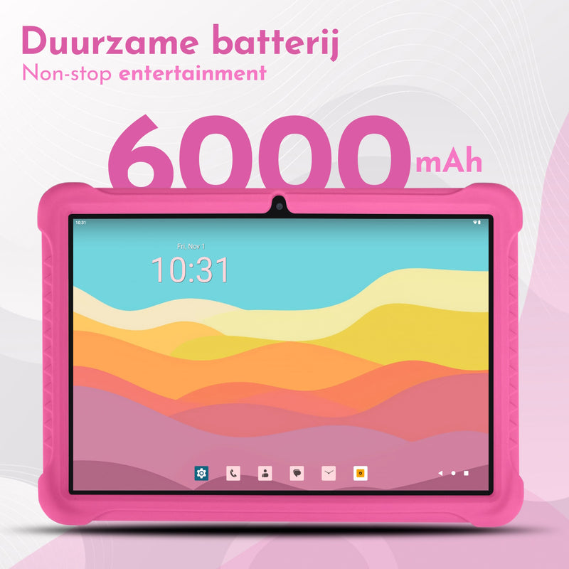 Laad afbeelding in galerijweergave, 10.1&quot; Kindertablet Deluxe - Roze
