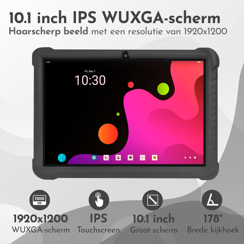 Laad afbeelding in galerijweergave, 10.1&quot; Kindertablet Deluxe - Zwart
