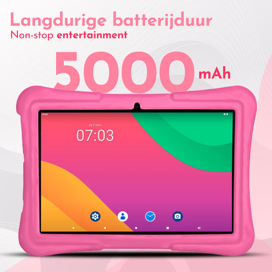 10.1" Kindertablet Pro - Blauw/Roze